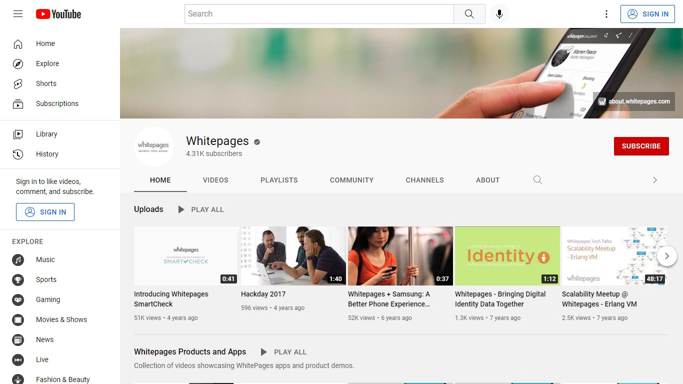 Whitepages - YouTube